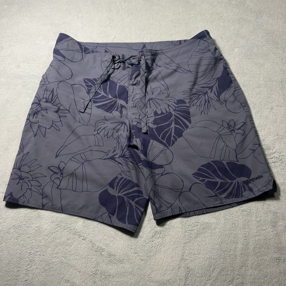Patagonia Board Shorts Womens 4 32x8 Floral AOP Drawstring Trunks Hawaiian